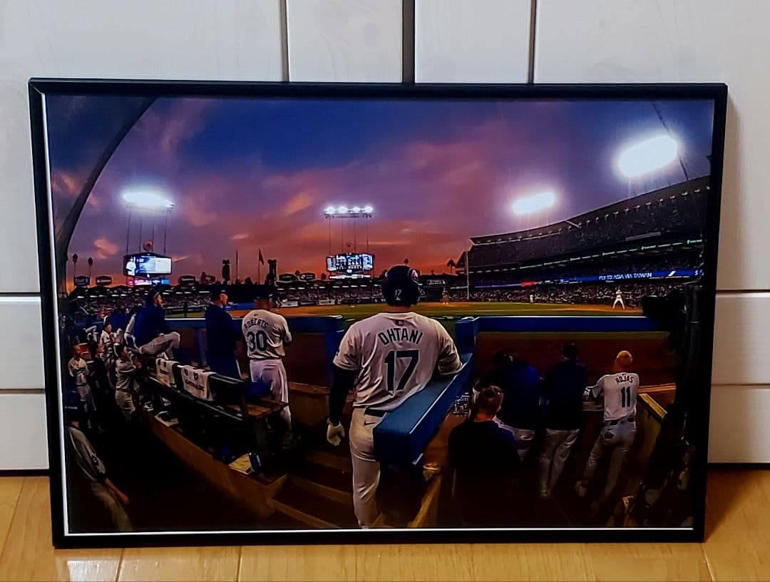 miドジャース大谷翔平vsダルビッシュ有！A3ポスターフレーム付き⑨セット