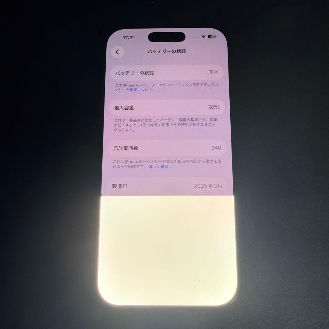 iPhone16Pro ジャンク品 液晶不良