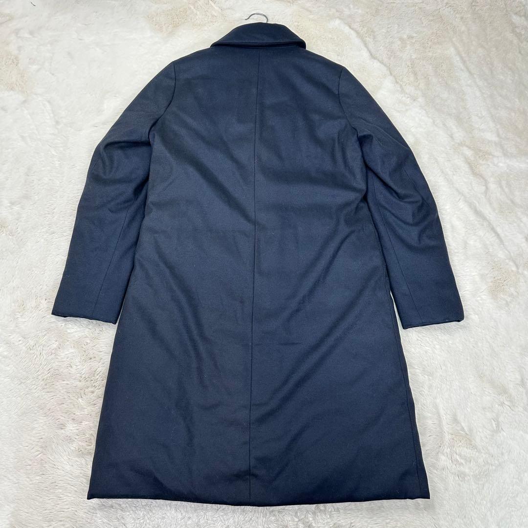 ✨美品✨セオリーリュクス ダウン入り チェスターコート 紺 38 美シルエット