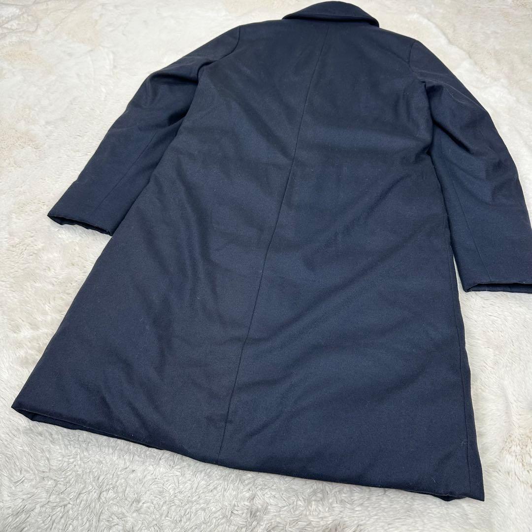 ✨美品✨セオリーリュクス ダウン入り チェスターコート 紺 38 美シルエット