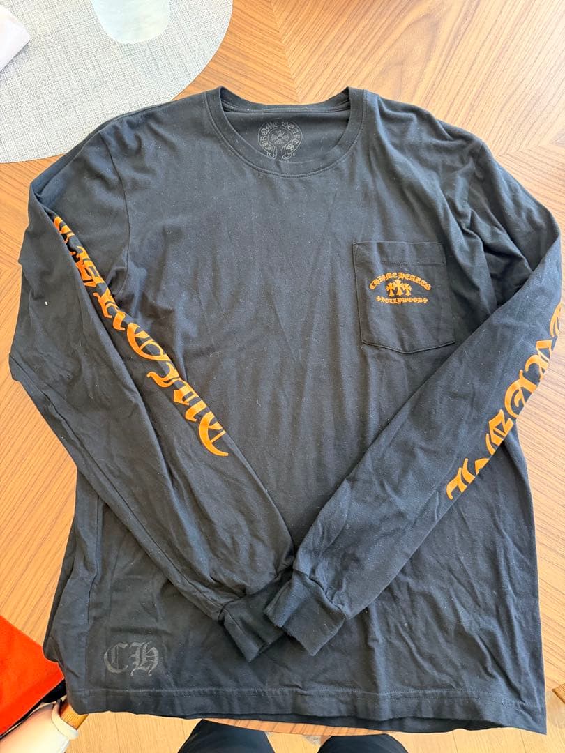 CHROME HEARTS ブラック ロングスリーブ Tシャツ L