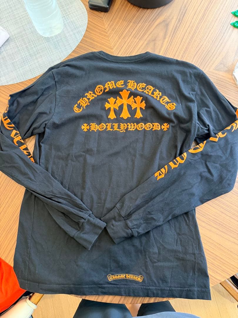 CHROME HEARTS ブラック ロングスリーブ Tシャツ L