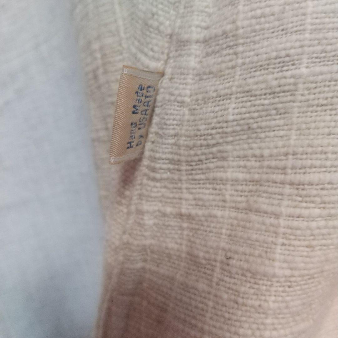 うさとの服ワンピースヘンプコットン生成りサイズ4　訳ありです。