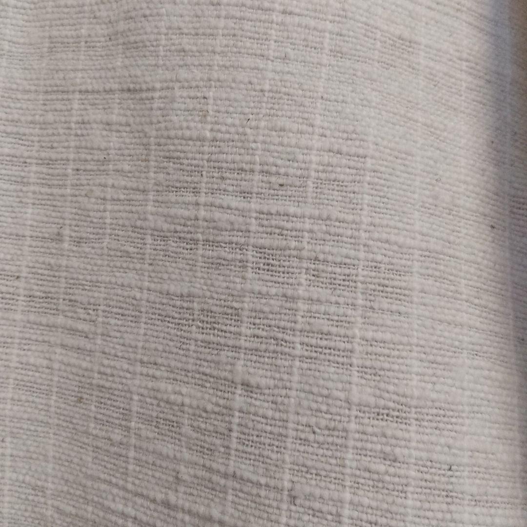 うさとの服ワンピースヘンプコットン生成りサイズ4　訳ありです。