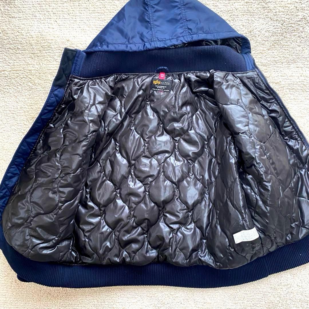 【美品】アルファインダストリーズMA-1 フライトシェルボンバージャケット短丈