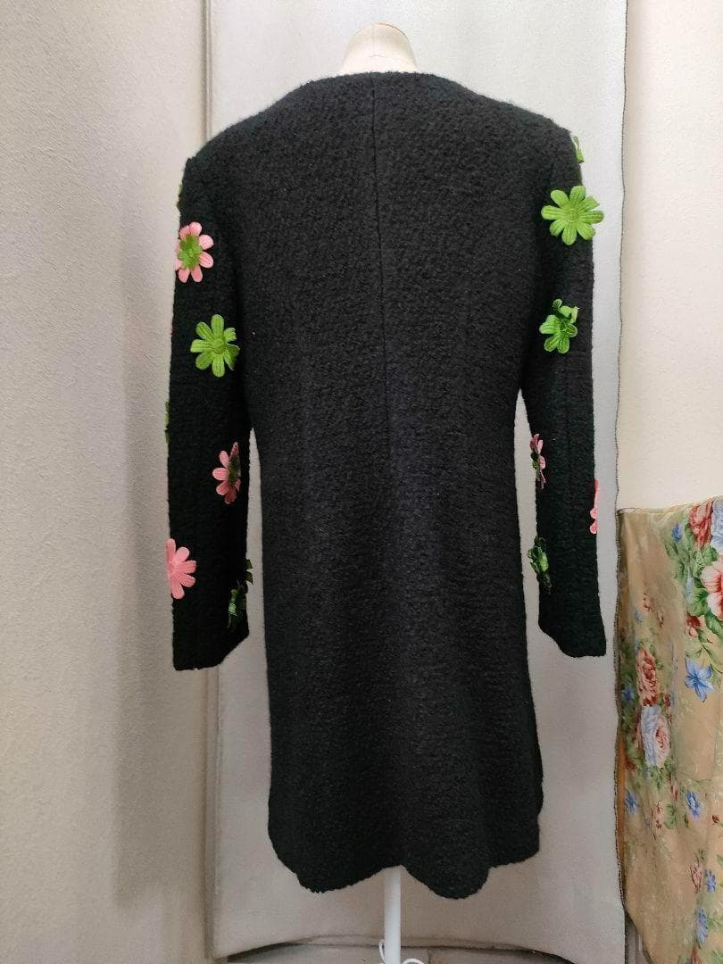 Meesya　ブラック　ロングコート