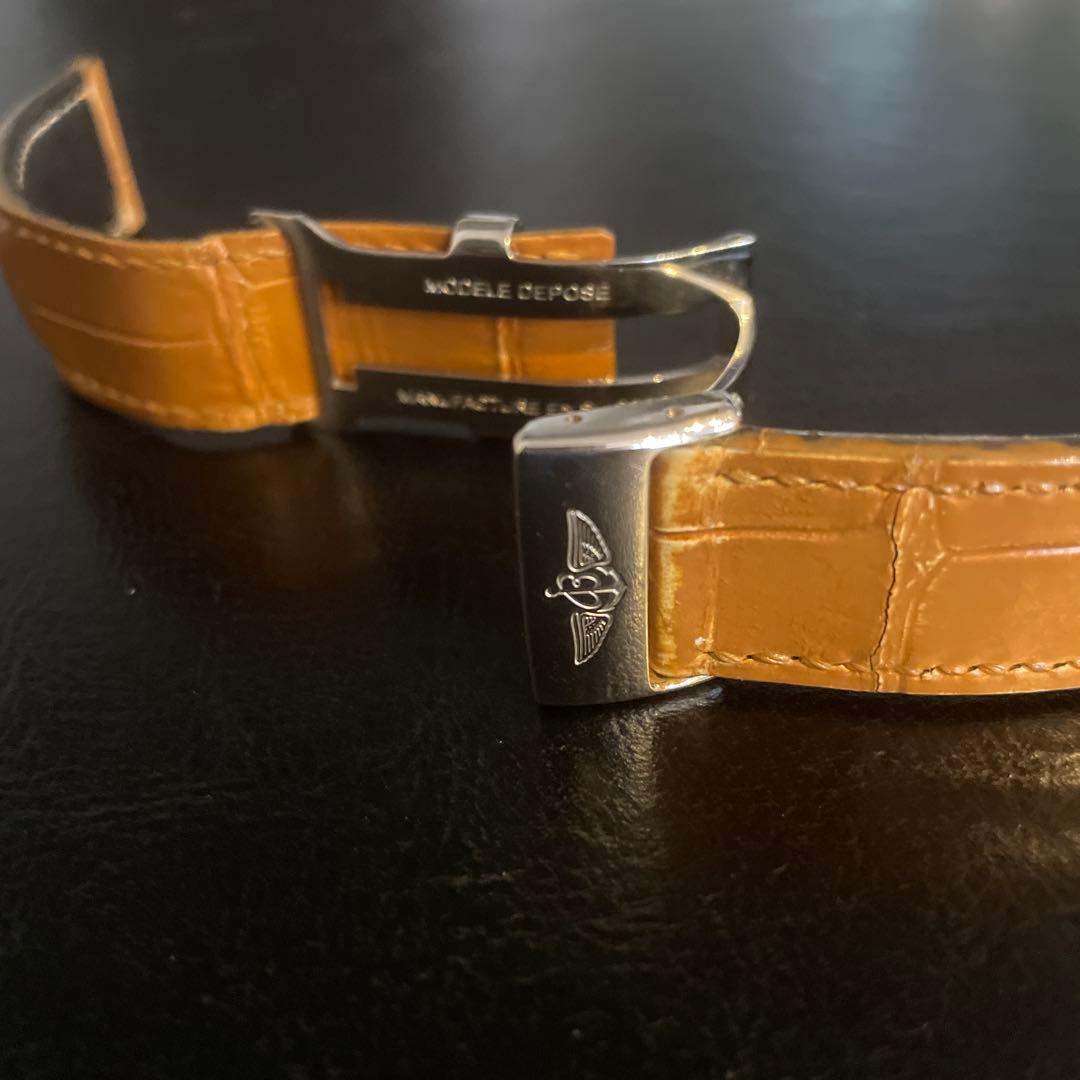 ブライトリング　レザー ベルト Dバックル 22-20