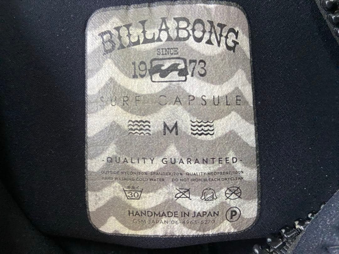 BILLABONG SURFCAPSULE フルスーツ M レディース3×2mm