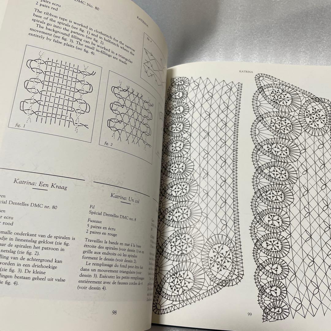 ブリジット・クック　ロシアンレース教本/パターン集洋書