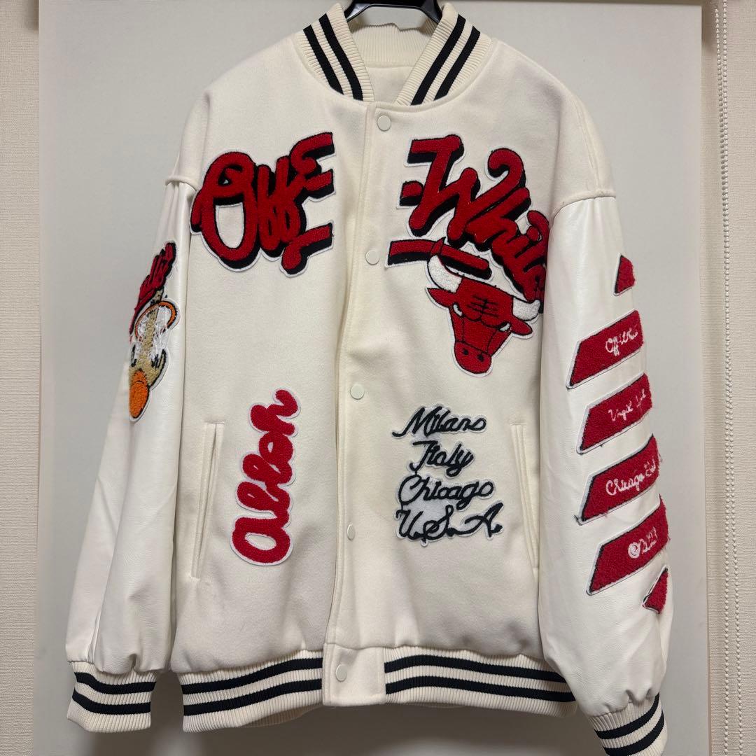 Off-White Chicago Bulls スタジャン　サイズ50