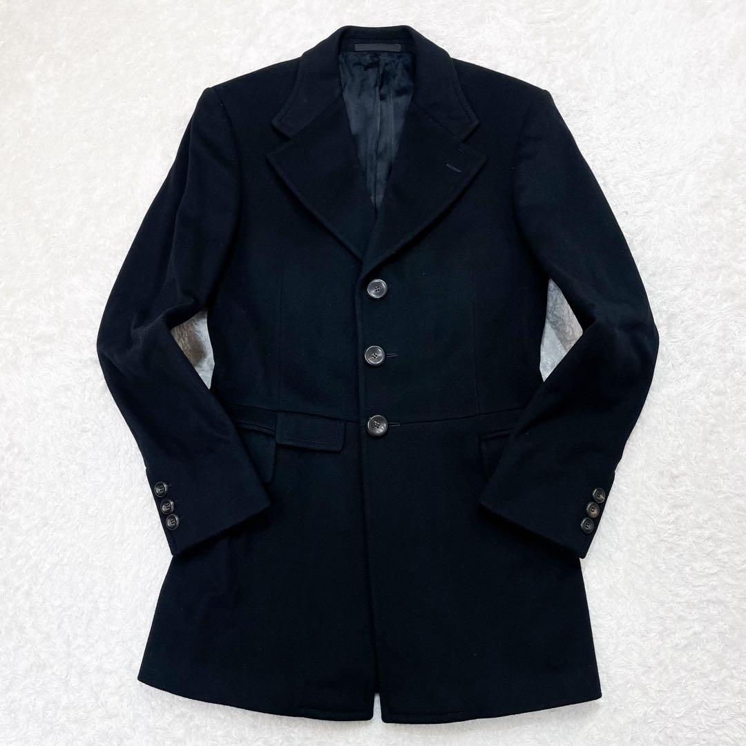 極美品 GUCCI グッチ 希少 トムフォード期 チェスターコート ブラック