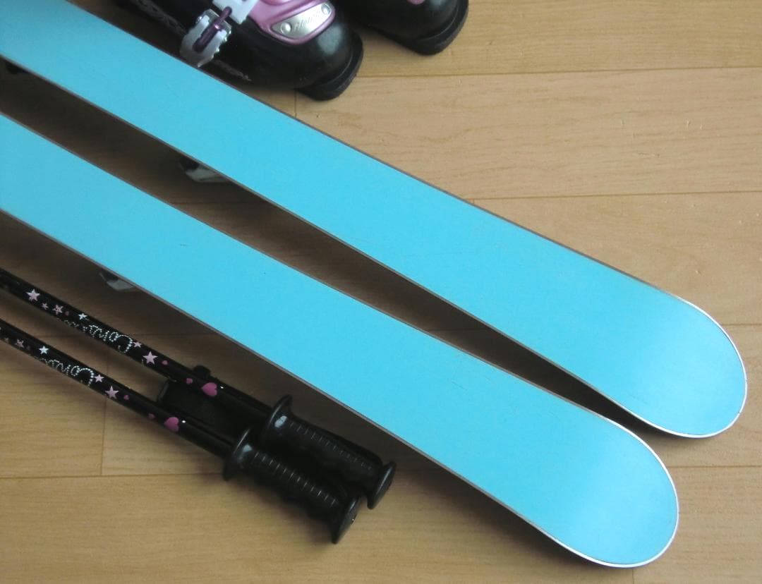 ■■送料無料■swallow■子供用スキー4点セット■板100/靴20■WAX■