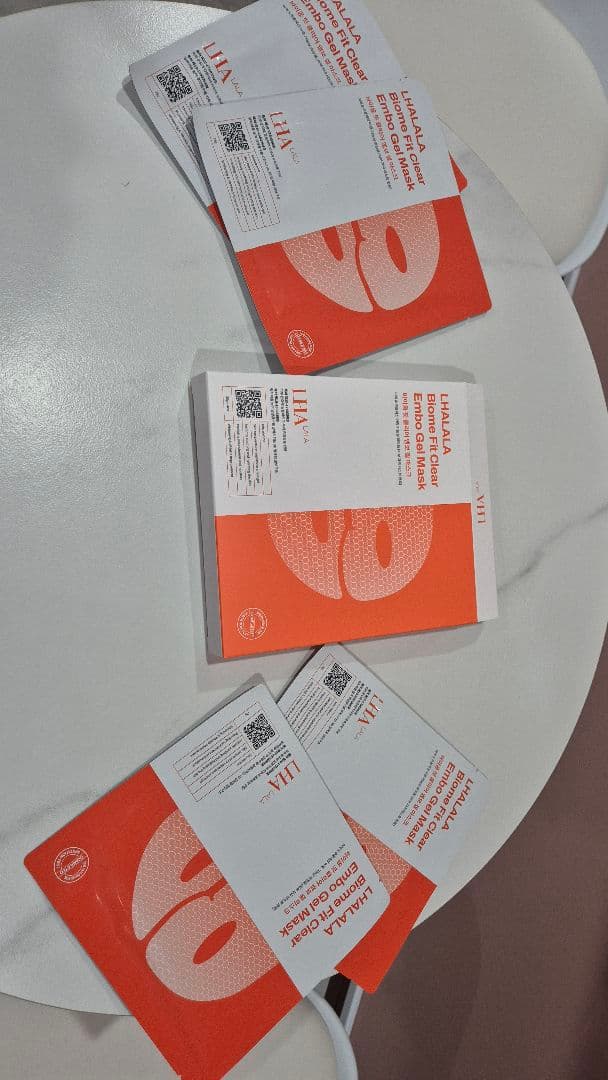 ララピールLHALALA バイオームフィット クリア ゲルマスク 1箱4枚×10