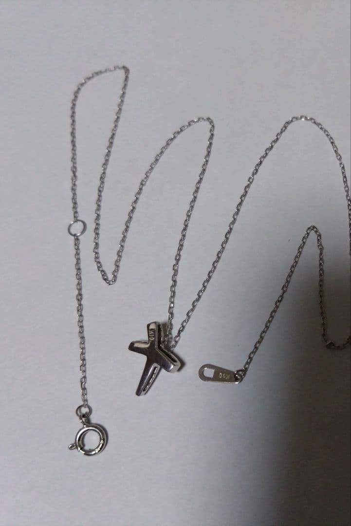 ジュエリーツツミ K10ホワイトゴールドペンダント ネックレス