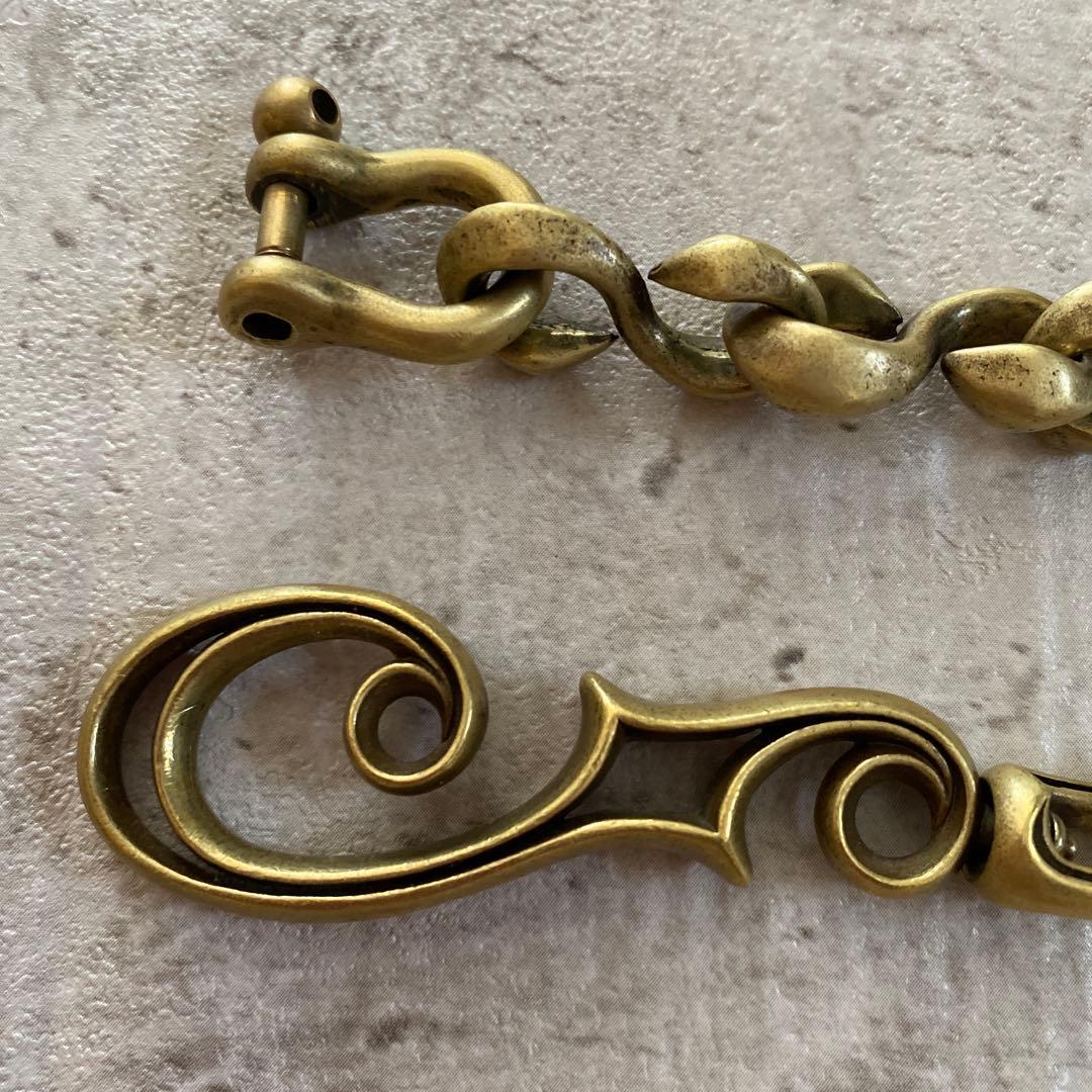 INCEPTION インセプション FフォールSカンウォレットチェーン 真鍮製