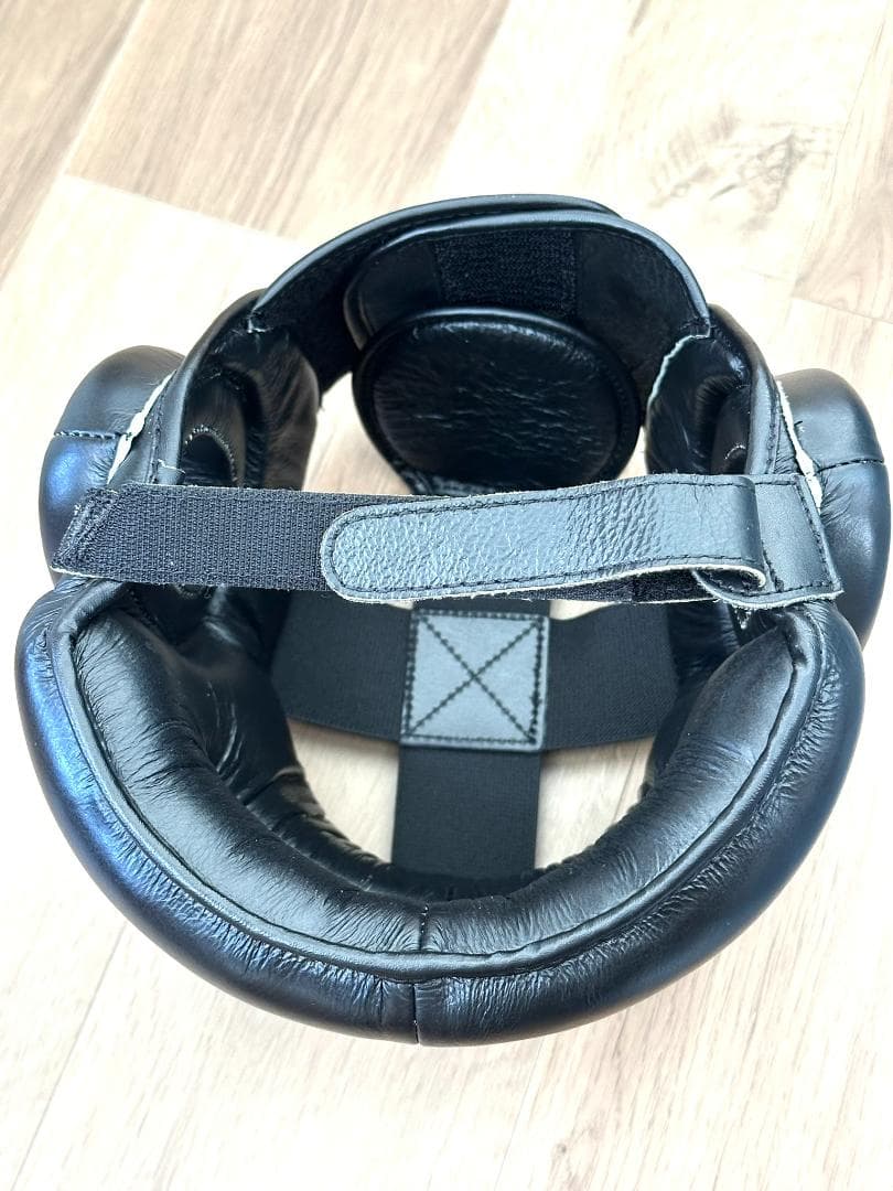 【即日発送】K-1アマチュアヘッドギア(バー有り)　黒　 Lサイズ