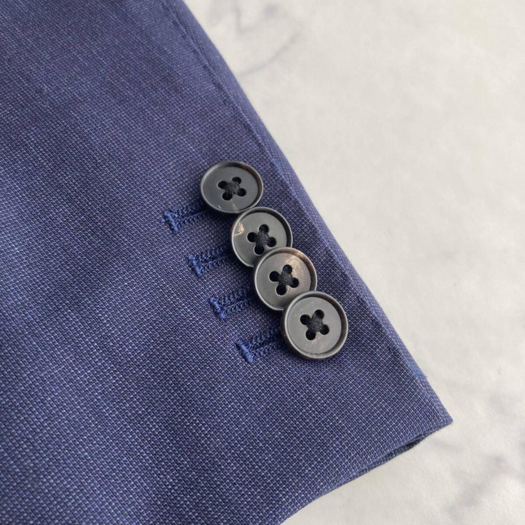 2XL相当◎【極美品】ユニバーサルランゲージ×伊REDA ネイビースーツ