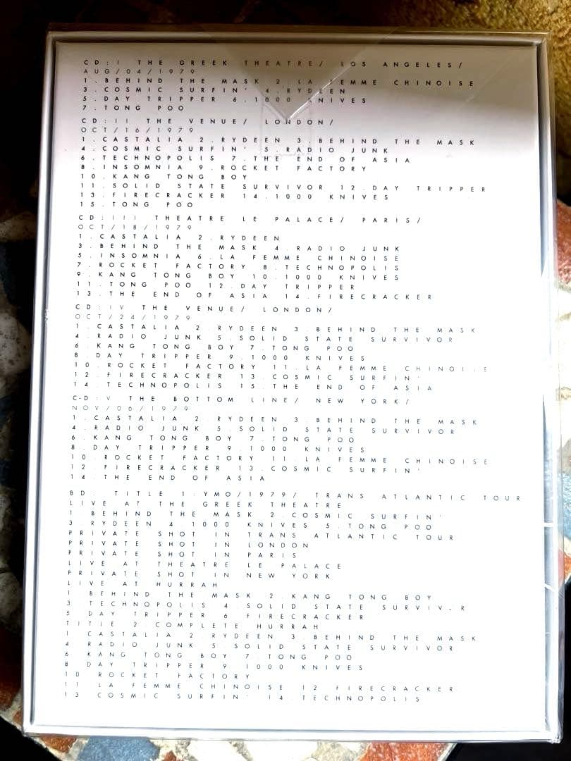 ★YMO 1979TRANS ATLANTIC TOUR 【特典付き】★