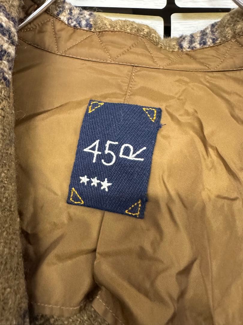 新品未使用　45R 45rpm メリノ縮絨 908シャツジャケット テーラード