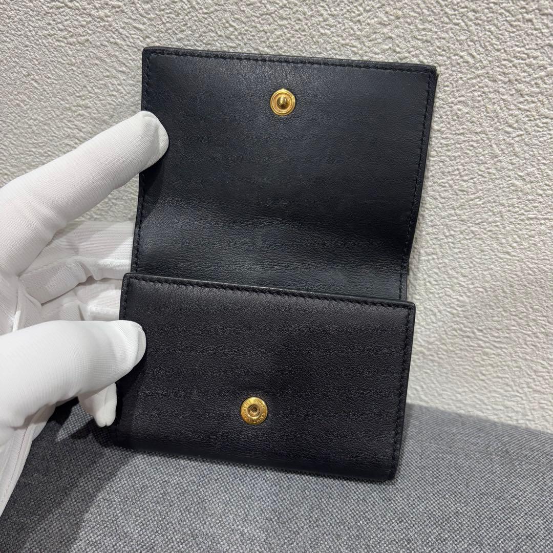 サンローラン　6連キーケース　YSLロゴ　カサンドラ　レザー　ブラック