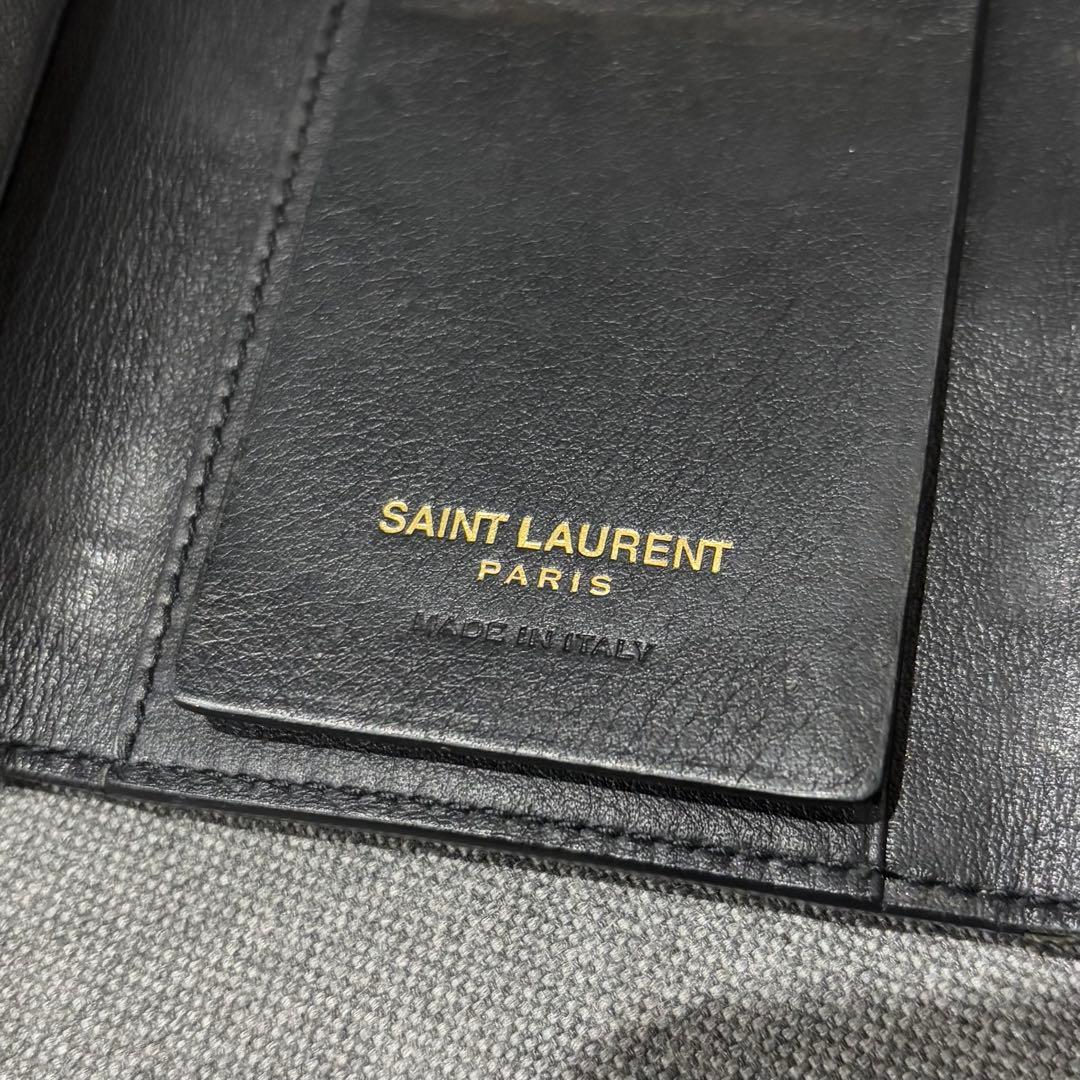 サンローラン　6連キーケース　YSLロゴ　カサンドラ　レザー　ブラック