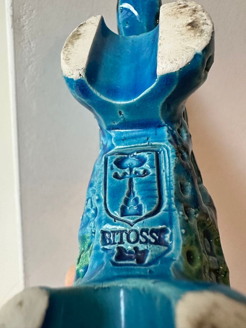 Bitossi Flavia リミニブルー 象の置物 イタリア