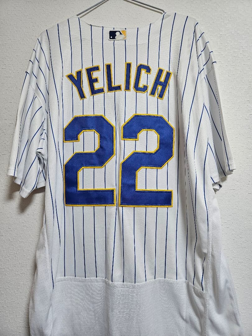 イエリッチ　ユニフォーム　mlb ブルワーズ　ジャージ