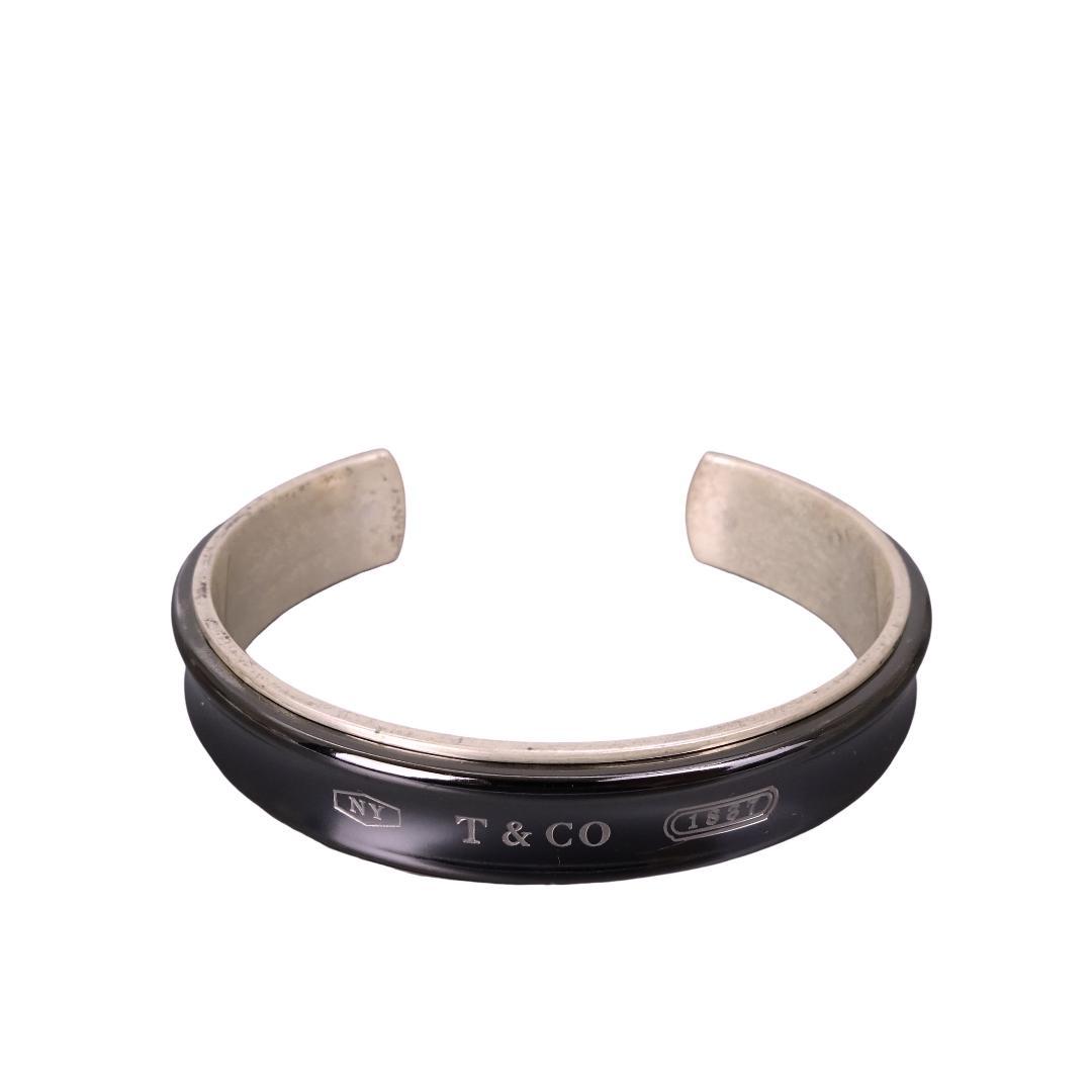 本物■ティファニー■1837 チタン バングル カフ ブレスレット スターリング