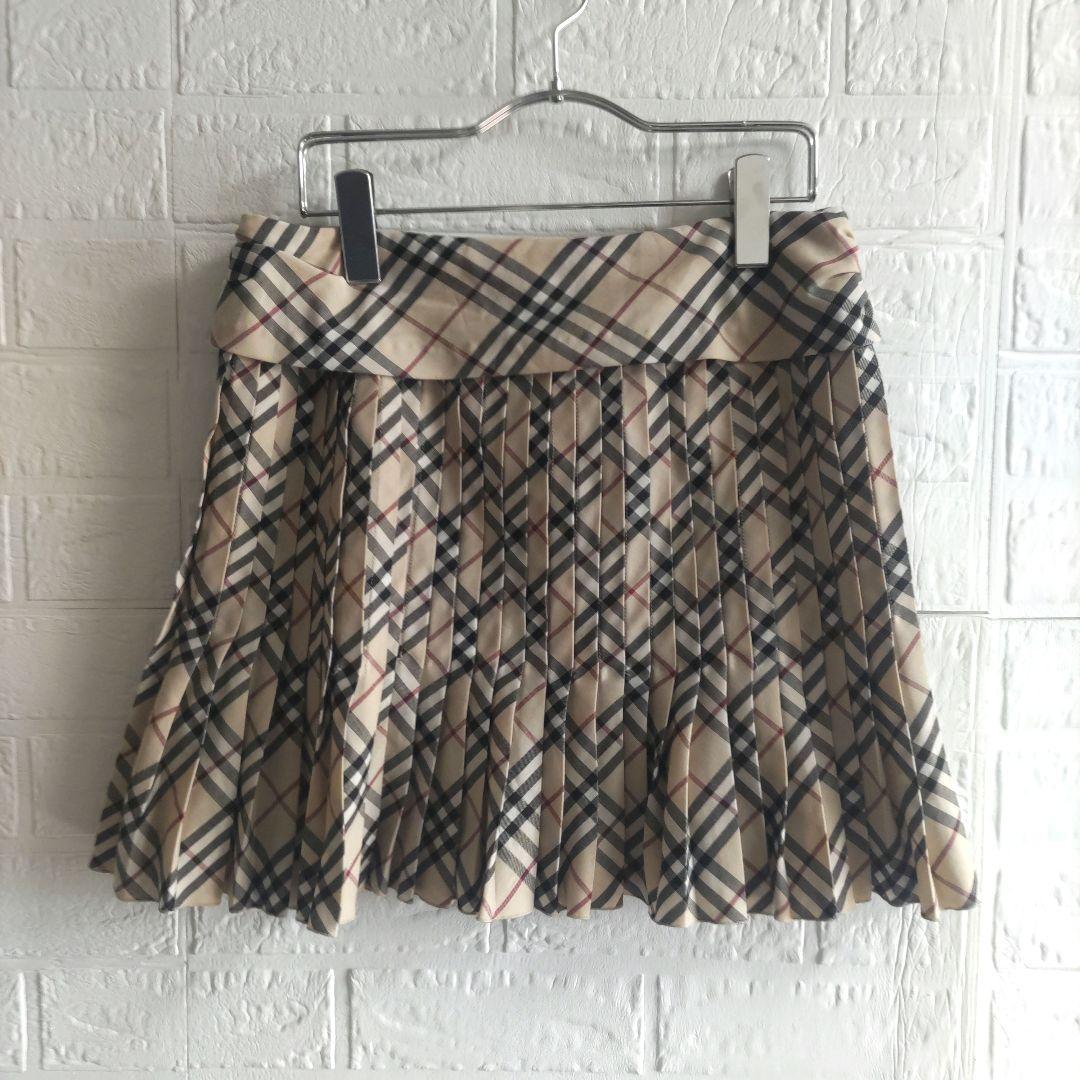 専用✨バーバリー　ブルーレーベル 　プリーツミニスカート　ノバチェック