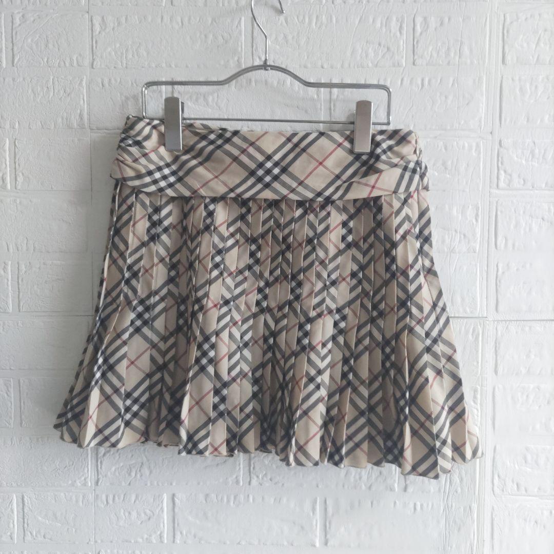 専用✨バーバリー　ブルーレーベル 　プリーツミニスカート　ノバチェック