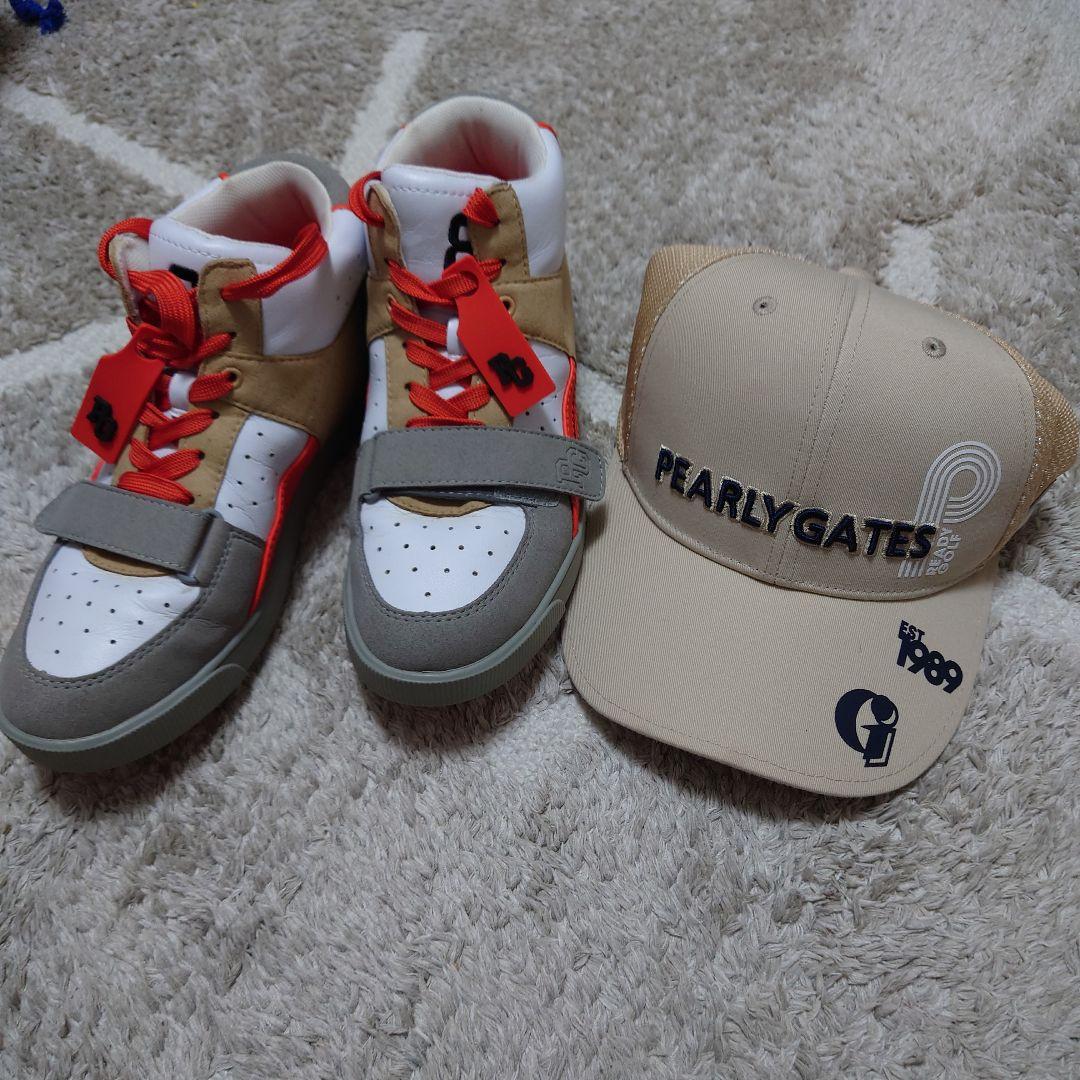 PEARLY GATES ハイカットシューズとキャップセット