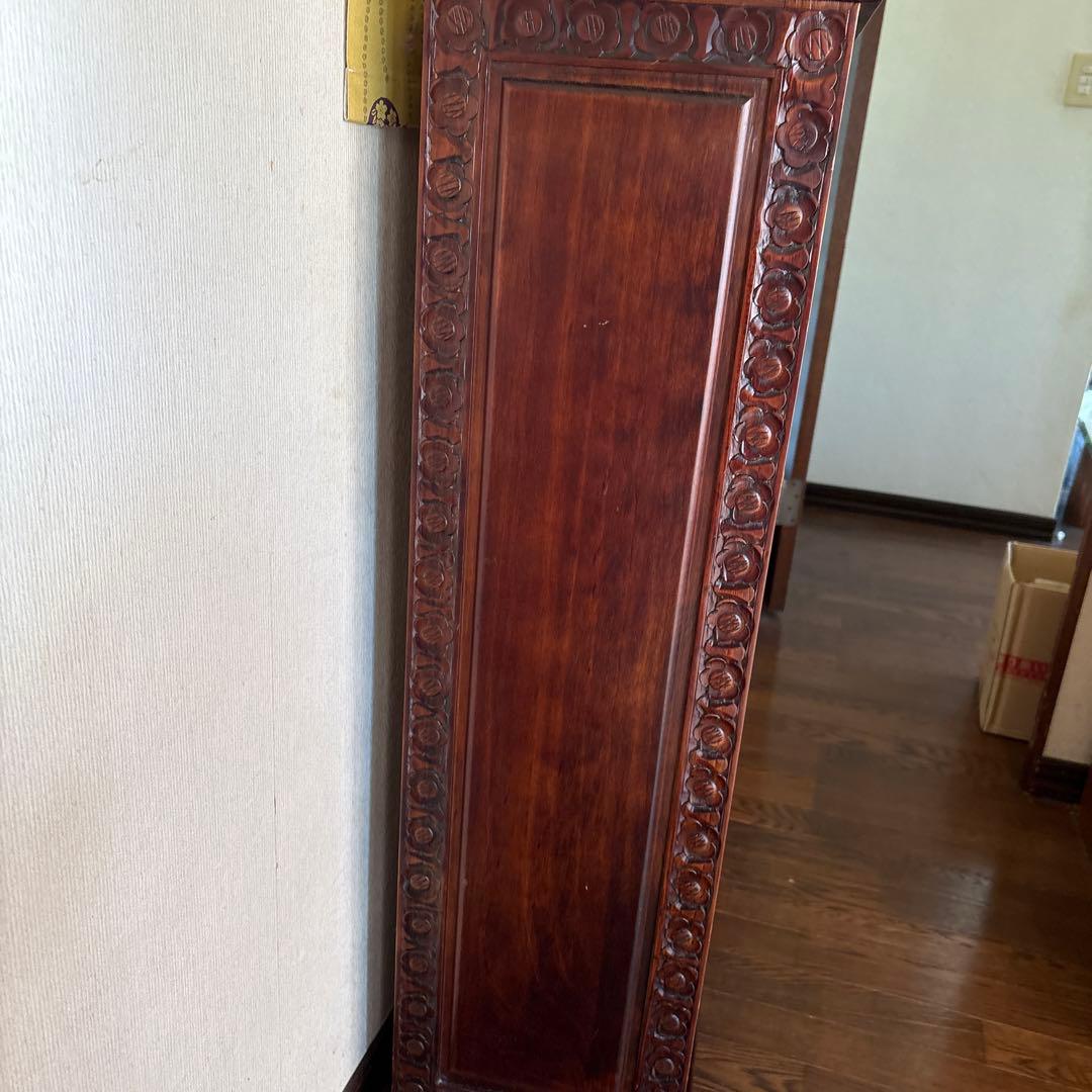 木製タンス 彫刻デザイン 7引き出し