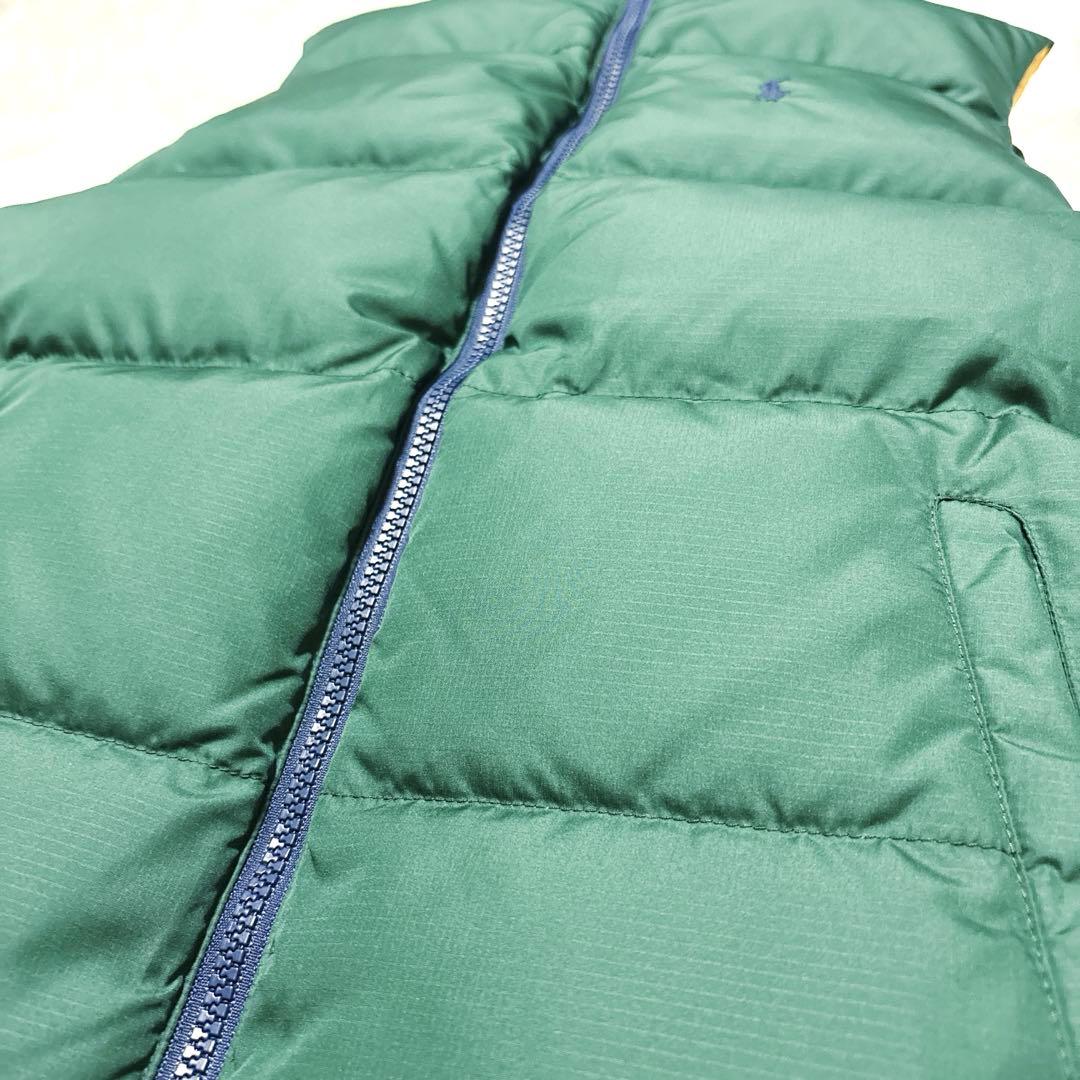 美品　ポロ　ラルフローレン　ダウンベスト　リバーシブル　ポニー　刺繍　人気　L