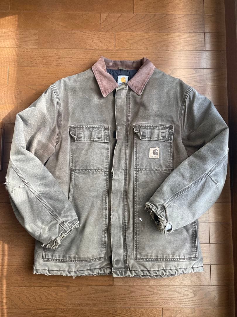 Carhartt カーハートトラディショナルコート フェード 襤褸 Lサイズ
