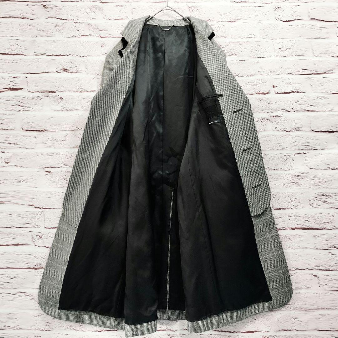 【極美品】AULA 切りっぱなし加工 ロング チェスターコート 日本製