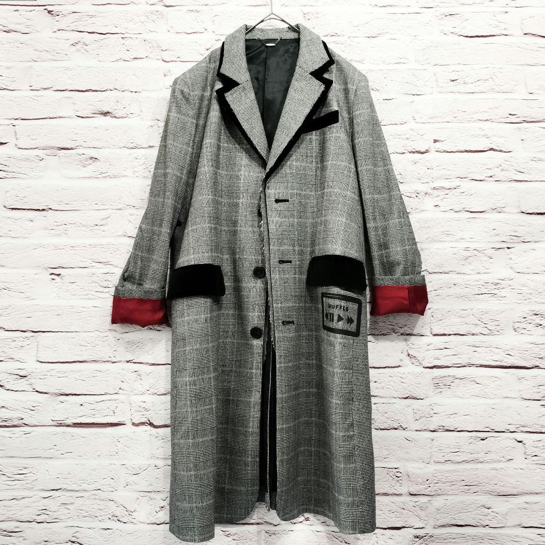 【極美品】AULA 切りっぱなし加工 ロング チェスターコート 日本製