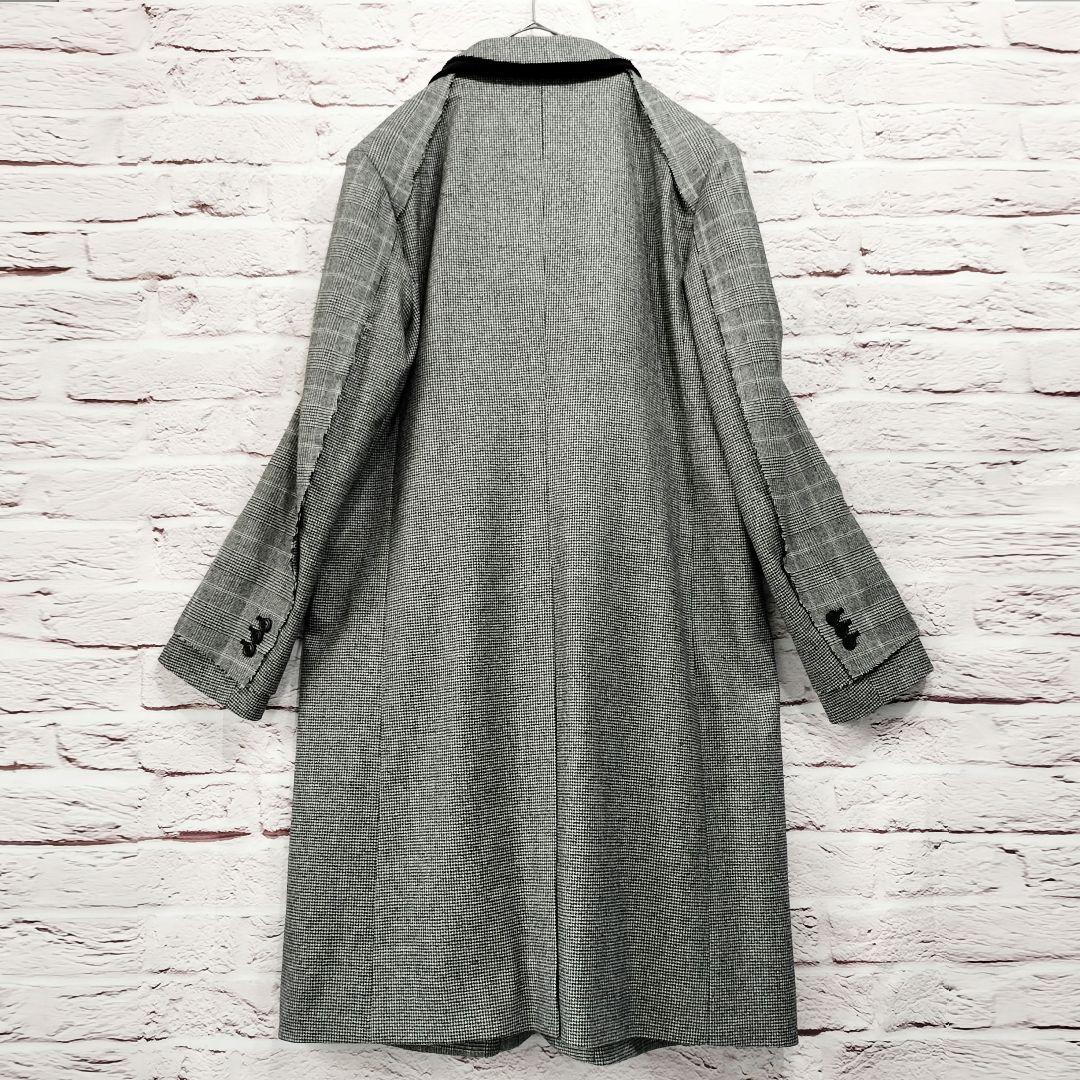 【極美品】AULA 切りっぱなし加工 ロング チェスターコート 日本製