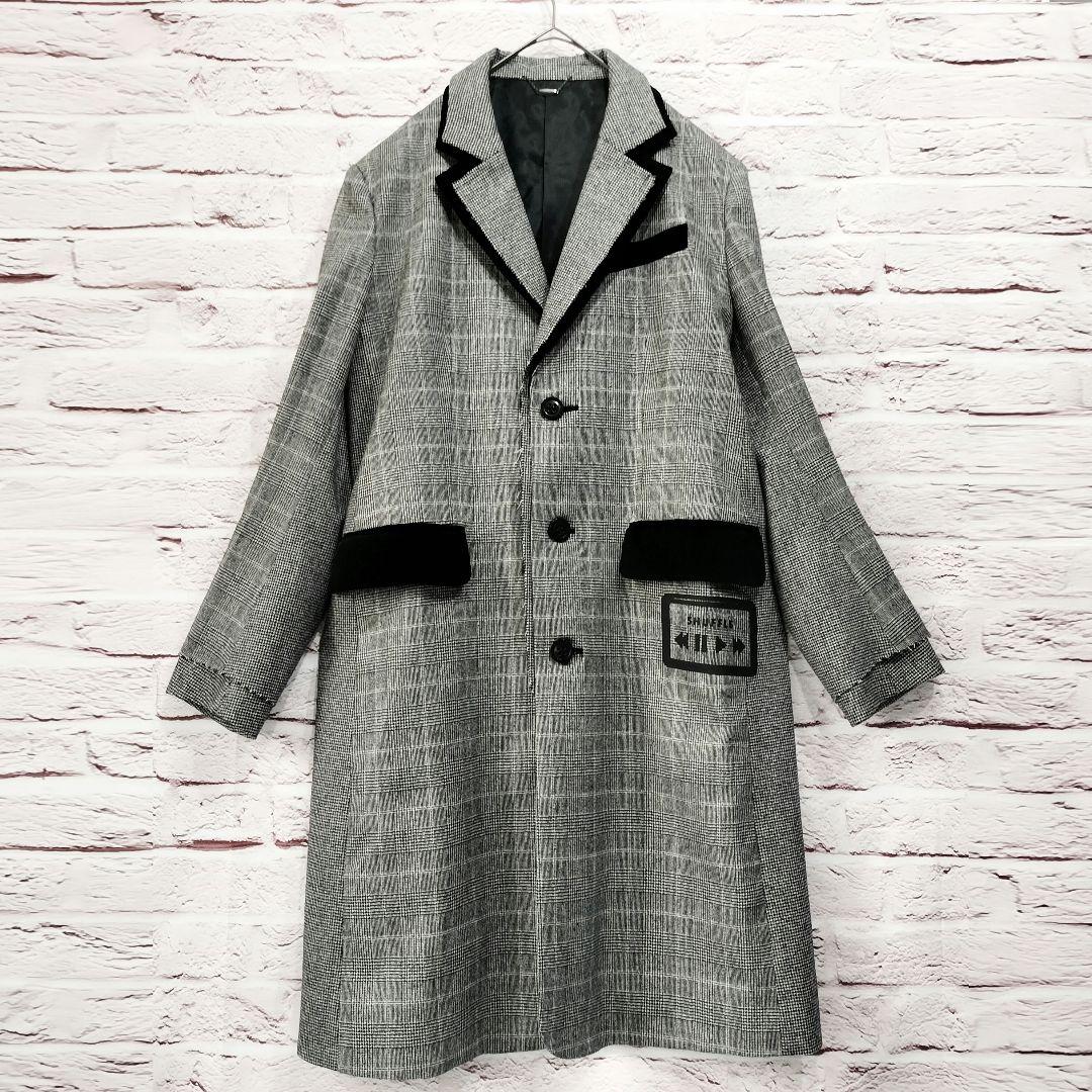 【極美品】AULA 切りっぱなし加工 ロング チェスターコート 日本製