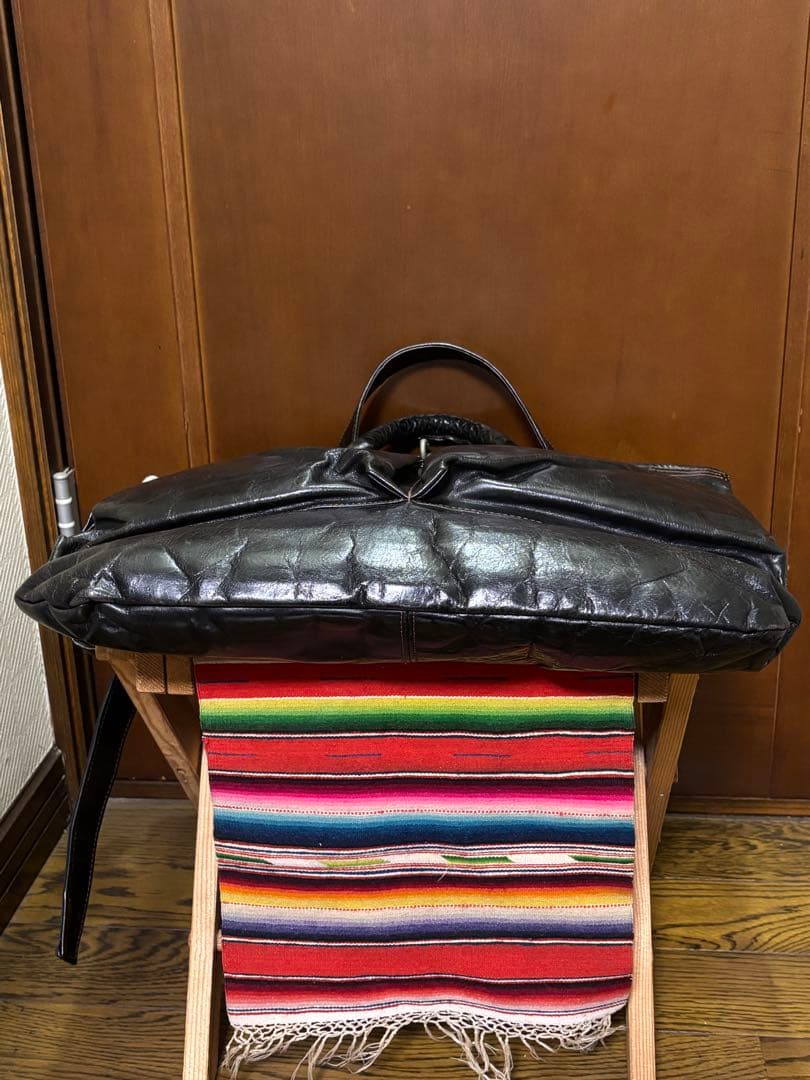 【レア品】レインボーカントリー/ヘルメットバッグ/バッファローレザー/黒