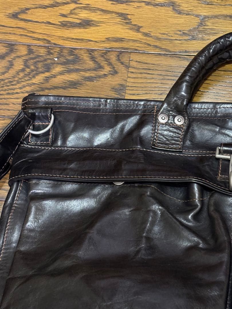 【レア品】レインボーカントリー/ヘルメットバッグ/バッファローレザー/黒