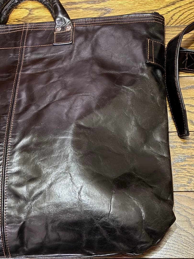 【レア品】レインボーカントリー/ヘルメットバッグ/バッファローレザー/黒