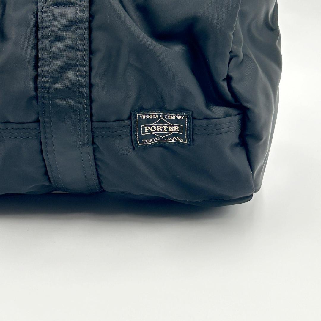 美品✨ ポーター タンカー ミニボストン バッグ 筒形 円形 ナイロン ブラック