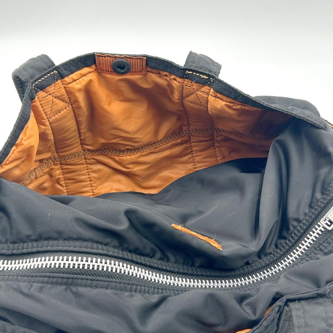 美品✨ ポーター タンカー ミニボストン バッグ 筒形 円形 ナイロン ブラック