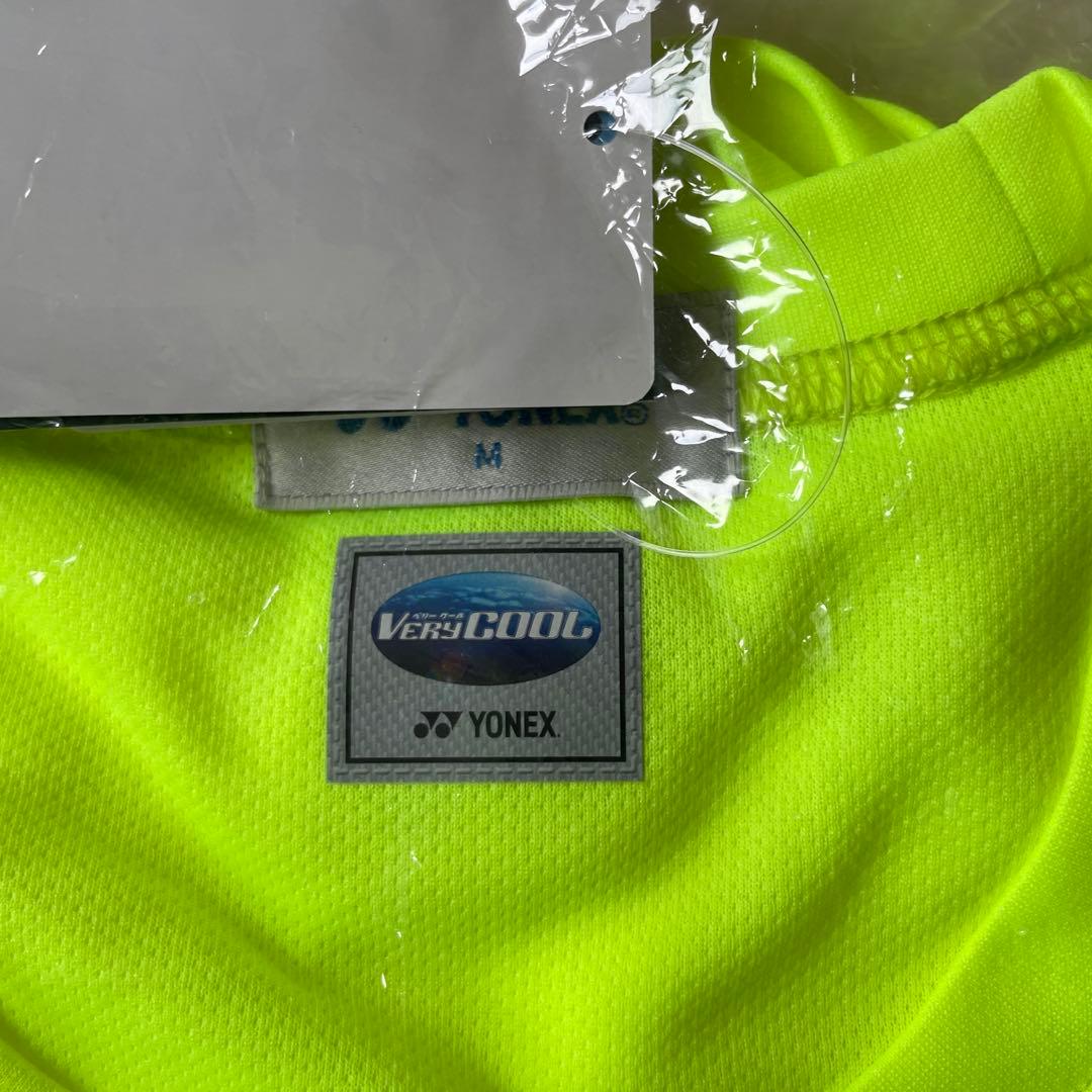 YONEX 蛍光イエロー Tシャツ M + シューズ ワイド