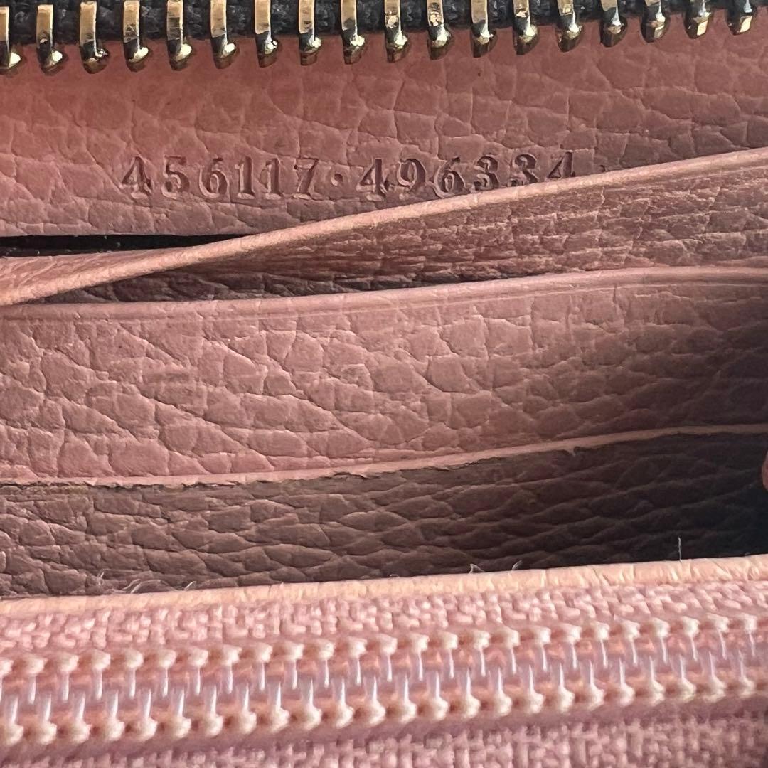 23 極上美品 GUCCI グッチ マーモント 長財布 ラウンドファスナー