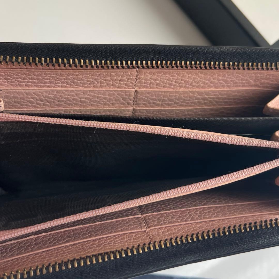 23 極上美品 GUCCI グッチ マーモント 長財布 ラウンドファスナー