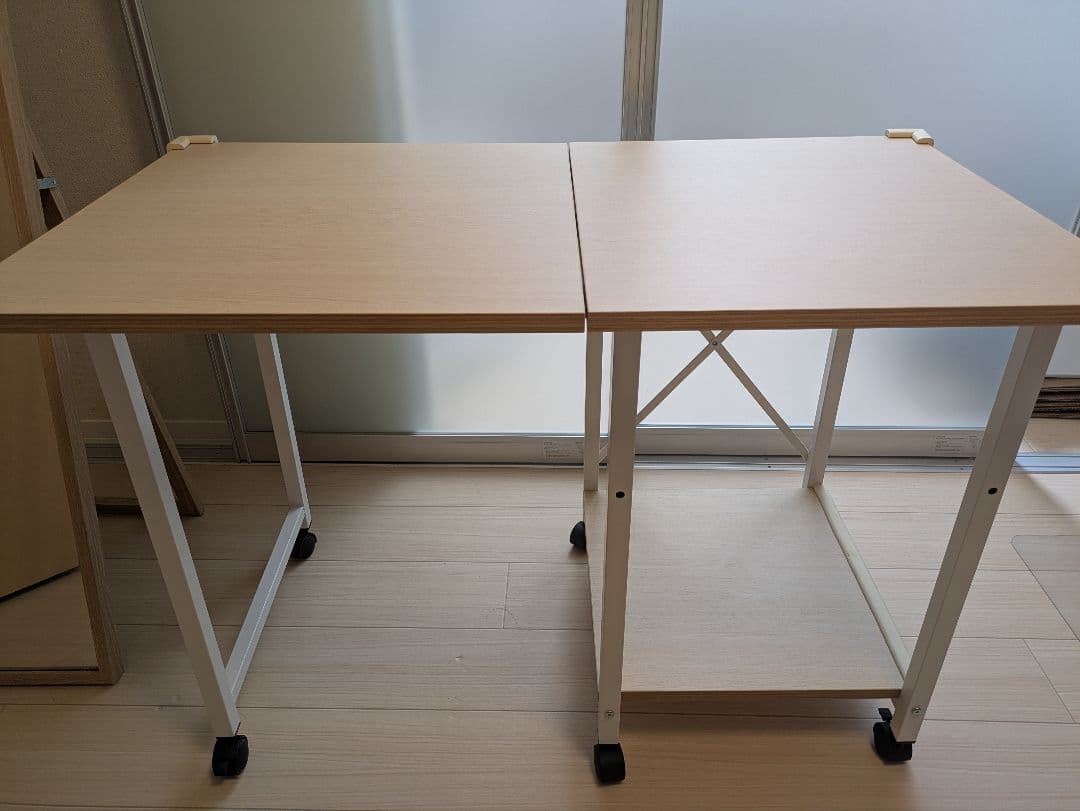 【コメント募集】ニトリ 折りたたみデスク ZTW-7 キャスター付き