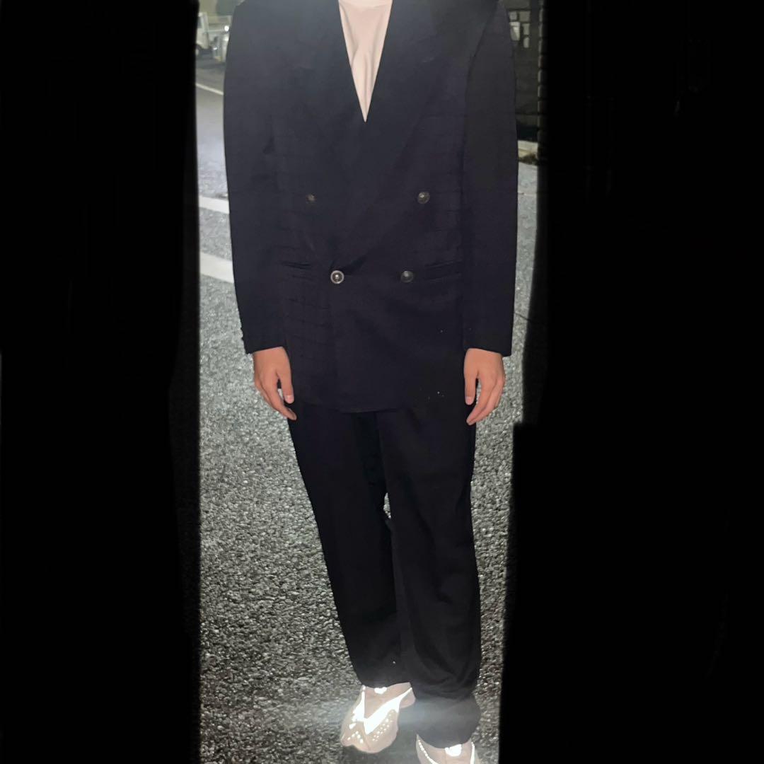 GIANNI VERSACE 90s スーツ　セットアップ　成人式　ダブル　希少