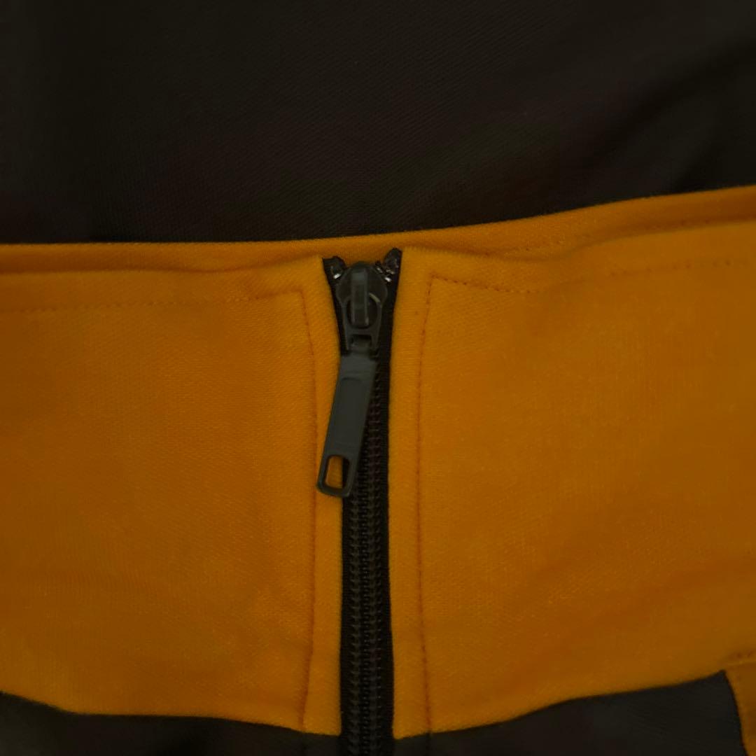 【超人気カラー】adidas ジャージ Lサイズ ブラウン/オレンジ　国旗タグ