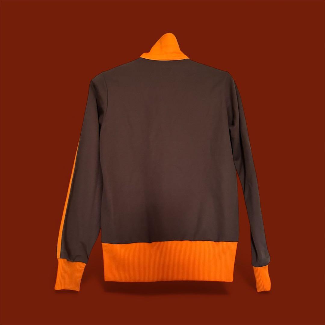 【超人気カラー】adidas ジャージ Lサイズ ブラウン/オレンジ　国旗タグ